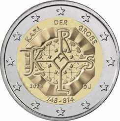 Germany 2 euro 2023 - Birth of Charlemagne J