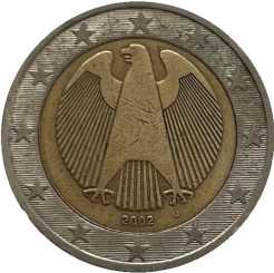 Germany 2 euro 2002 - circulation coin letter J
