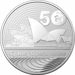 Australia 2023 - 50th Anniversary of the Sydney Opera House Ag999 1 oz BU