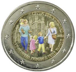 Vatican City 2 Euro 2012 - 7th World Meeting of Families coloured
