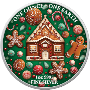 Fiji 2022 - Earth Ag 999.5 1oz Gingerbread